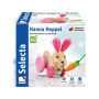 Selecta 62023 Lapin Hannah Hoppel, jouet à tirer, à roulettes, en bois, 13 cm