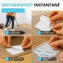 WIETRE Lot de 4 patins antidérapants pour tapis - Antidérapants, lavables, réutilisables - Sans résidus - Découpables - Tapis an