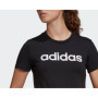 T-shirt à manches courtes femme Adidas Lin T Noir (XS)
