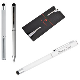 Pierre Cardin® CLAUDIE Set de stylo à bille et bille avec gravure | stylos de qualité supérieure | étui | mine bleue | cadeau pe