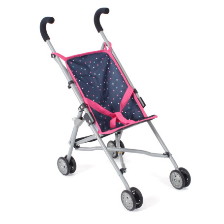 Bayer Chic 2000 Poussette pour poupée Roma, Mini Buggy, confettis, Rose, 601-84