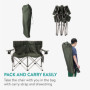 Navaris Chaise Camping Pliante 2 Places - Chaise de Camping pour 2 Personnes - Fauteuil Confortable et Facilement Transportable 