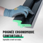 greate lisseuse enduit 600 mm avec poignée ergonomique - spatule enduit lissage pour un enduisage sans traces - couteau a enduir