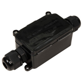 McPower 1300408 Boîte de jonction en plastique résistant aux UV avec joint en caoutchouc 1 sortie