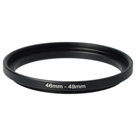 vhbw Bague d'adaptation de Filtre Step-Up de 46 mm vers 49 mm pour Objectif d'appareil Photo - Adaptateur, métal, Noir