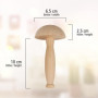 Lantelme 5021 - Kit d'accessoires de couture en bois de hêtre - Champignon à coudre - Bouchons de chaussettes - Aguignon mouche 