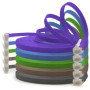 1aTTack.de Câble Réseau Cat6 Cat 6 Plat Flat Slim - 5X 3,0m - RJ45 Ethernet LAN DSL Routeur Modem - 5 Couleurs