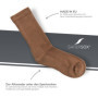 Chaussettes anti-moustiques Safersox, 3 Paires, Moka, 39-42