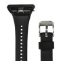 vhbw bracelet TPE L compatible avec Polar FT7m, FT4m, FT4f, FT7, FT4 montre connectée - 11,5cm + 8,5 cm, noir