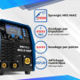 IPOTOOLS MIG-210DP Synergy Dual Pulse Poste à souder MIG MAG – LCD Poste à souder MIG avec 210A 230V IGBT, 6 en 1 Poste MIG Flux