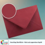 Colours-4-you - Lot de 50 enveloppes - DIN C6 - Rouge foncé - 11,4 x 16,2 cm - Enveloppes avec 80 g/m² - Fermeture humide - Raba