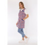 Tablier court sans manches pour femme - En polyester et coton coloré - Pour femme - Multicolore - 44