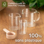 Praknu Verre Doseur en Verre - 50ml, 125ml, 250ml - Graduation Précise - Empilable - Résistant à la Chaleur & au Micro-ondes