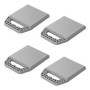 Lot de 4 plaques de support empilables, avec poignée - Plaques de calage - Jack Pads - Plaques de support pour caravane, camping