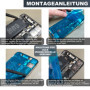 IS-TECK Lot de 2 autocollants de rechange pour iPhone 8 SE 2020 2022 - Pour écran et boîtier - Joint d'étanchéité LCD - Noir