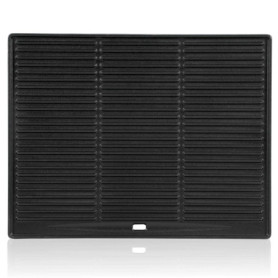 BBQ-TORO Plaque de Gril en Fonte 45 x 35 cm | Plaque réversible, émaillée | utilisable des Deux côtés | Convient pour Gril à gaz