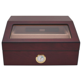 GERMANUS Humidor Cave à Cigares Heinrich avec hygromètre et Humidifier et Manuel GERMANUS Brune, 237
