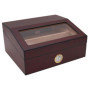 GERMANUS Humidor Cave à Cigares Heinrich avec hygromètre et Humidifier et Manuel GERMANUS Brune, 237