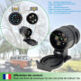 fouraces Adaptateur de remorque de 13 Broches vers 7 Broches - Noir - pour Voiture, remorque, attelage, Caravane