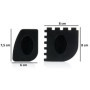 BBQ-Toro Lot de 2 grattoirs en plastique pour barbecue - Nettoyant en fonte - Pour four hollandais, poêle, casserole, wok