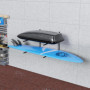 QLS Coffre de toit BOX80 - Support mural - Pour planche de surf, ski, outils de jardin - Support de matériel de sport - 82,5 x 2