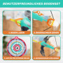 Bogenkönig 20 flèches et arcs pour enfants avec ventouse, 1 arc, 1 cible et 2 brassards | Jouet intérieur et extérieur pour enfa