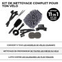 greaze kit de nettoyage pour vélo — kit d'entretien pour vélo — brosse pour chaîne + nettoyeur chaine velo - brosse Claw pour pi