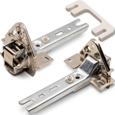 Lot de charnières de porte compatibles avec réfrigérateur/Remplacement pour 268698/00268698 Charnières pour réfrigérateur et con