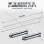Ressorts de charnière de porte pour lave-vaisselle comme 00754869 Kit de réparation avec câbles pour lave-vaisselle Code couleur