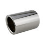 L&P A302 1 Embout d'échappement inox en acier inoxydable poli chrome embout d'échappement 70 mm pour OEM 18307610636 18307610635