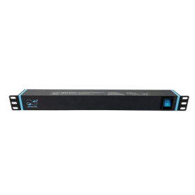 Infitronic - INSV1002-19 PDU Bloc multiprise 8 Prises 1 U avec 2 Ports USB de Chargement/Interrupteur