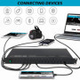 INFITRONIC - IN19PLG002-19 Pouces Hub 16 Ports USB 3.0 avec Station de Charge et synchronisation (Montage en Rack 1U)