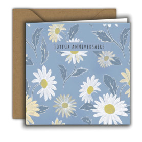 Edition Colibri Carte d’anniversaire pour femme – Carte de vœux haut de gamme avec enveloppe – Carte pliée carrée (15x15 cm) – P