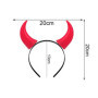 Hatstar Serre-tête cornes de diable rouge | Oreilles de diable de vampire pour costume de fête | Bijou de tête pour homme et fem