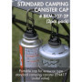Campingmoon BKM-107-2P Lot de 2 couvercles pour bidon standard de camping avec valve Lindal EN417 Noir