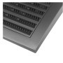 H&C VENT Grille Aeration 150x150mm Ø 100mm Noir avec Curseur Moustiquaire │ Evacuation Caches Tuyau Ventilateur │ d'Extraction V