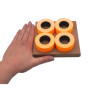 SKIR'CO (4 rouleaux) Etiquettes Prix Pistolet 21 x 12 mm couleur orange, Etiquettes Prix, 4000 Autocollants Prix