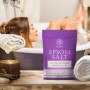 Sel de Bain Epsom Set 3х1000 g - Sel de Bain Epsom - Sel Epsom avec Huile Essentielle de Eucalyptus & de Lavande - Sels d'Epsom 