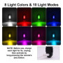 Lot de 4 lumières stroboscopiques LED sans avec télécommande, 8 couleurs USB, étanche, lumières d'avertissement d'urgence