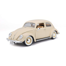 Bburago - 2043141 - Véhicule Miniature - Modèle À L'échelle - Volkswagen Käfer 1955 - Beige - Echelle 1/18