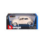 Bburago - 2043141 - Véhicule Miniature - Modèle À L'échelle - Volkswagen Käfer 1955 - Beige - Echelle 1/18