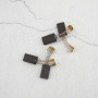 Lot de 2 paires de balais de carbone universels 20 x 12 x 6 mm pour meuleuses d'angle moteur électrique