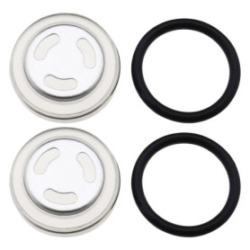 2 Ensembles 18mm Joint de Verre de Vue Remplacement pour Moto Frein Avant Arrière Embrayage Maître-Cylindre Réservoir Miroir de 