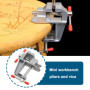 OTOTEC 3 Pièces Mini Étau d'établi Pince Étau de Travail Portable Étau en Alliage d'aluminium Petit Étau d'établi pour La Répara