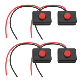 OTOTEC Lot de 4 boîtiers pour interrupteur à bouton-poussoir 35 x 25 x 14 mm 2 A/36 V Convient pour une application de circuit e