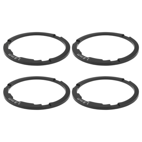 OTOTEC Lot de 4 Entretoises de Cassette de Vélo (1,8 Mm) Compatible avec Shimano HG 11 Vitesses Corps de Roue Libre