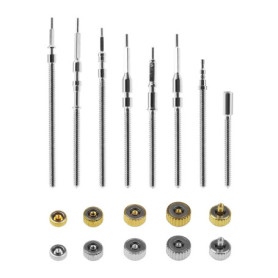 EMSea 162pcs Kit de Réparation de Montre avec Boîte de Rangement 3.5mm / 4.0mm /4.5mm /5.0mm /7.5mm pour Horlogers Réparateur de