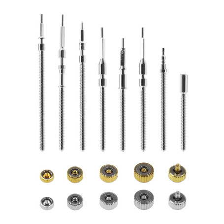 EMSea 162pcs Kit de Réparation de Montre avec Boîte de Rangement 3.5mm / 4.0mm /4.5mm /5.0mm /7.5mm pour Horlogers Réparateur de