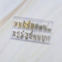 EMSea 162pcs Kit de Réparation de Montre avec Boîte de Rangement 3.5mm / 4.0mm /4.5mm /5.0mm /7.5mm pour Horlogers Réparateur de