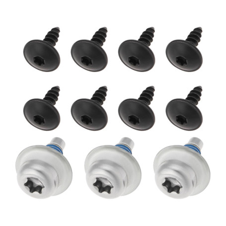 EMSea 1 Jeu de Fixation de Vis de Boulon de Plateau de sous-Plateau de Moteur Compatible avec VW Golf MK7 R GTI Comprenant 3 Bou